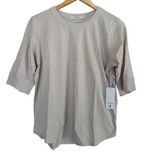 Pharaoh Collection Giada Slim Crew in Supima Slub Fog Size 4/XL NWT
